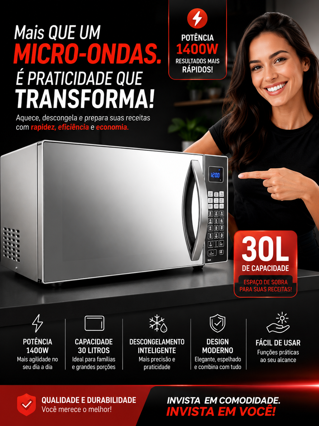Micro-ondas Philco Britânia